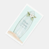 kerstsurfplank | winterstrand servet (Hoek)