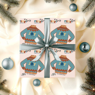 Kerstsweater met lelijke kersttrui op maat cadeaupapier