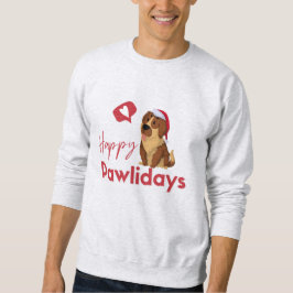 Kerstsweatshirt, Hond, Happy Pawholidays Trui