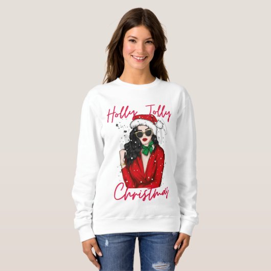 Kerstsweatshirts voor vrouwen trui (Voorkant volledig)