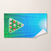 kerstsymbolen bad handdoek (Handdoek)