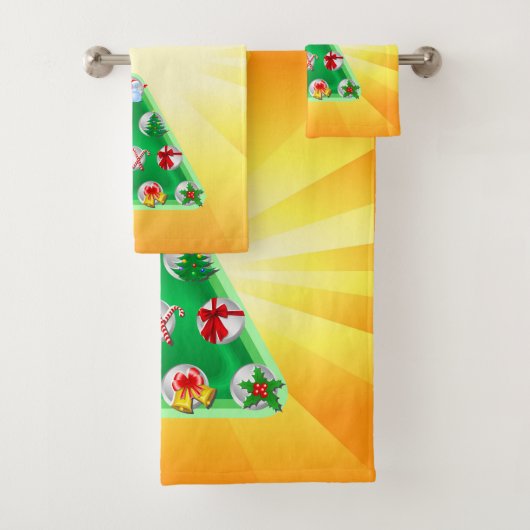 kerstsymbolen bad handdoek (Insitu)