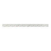 kerstsymbolen Doodling Red & Green Pattern Lint (Voorkant)