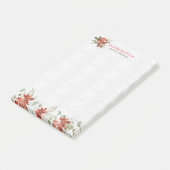 kerstsymbolen en bloemen post-it® notes (Schuin)