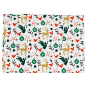 kerstsymbolen groot cadeauzakje (Achterkant)