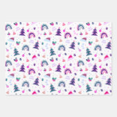 kerstsymbolen inpakpapier vel (Voorkant 3)