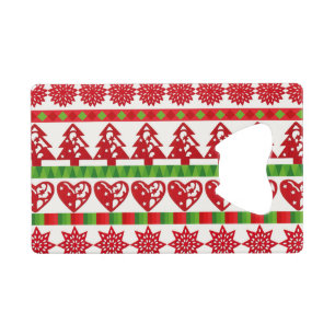 kerstsymbolen kredietkaart flessenopener
