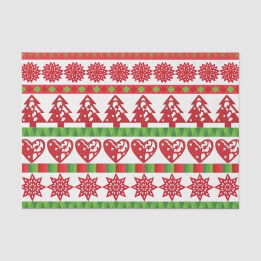 kerstsymbolen tissuepapier (Voorkant)
