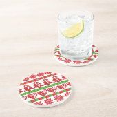 kerstsymbolen zandsteen onderzetter (Zijkant)