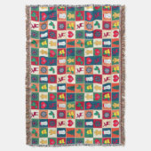 Kerstsymbool, feestdagen deken (Voorkant Verticaal)