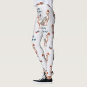 kerstsynx-kat-cadeau, kerstvakantieverval leggings (Links)