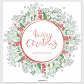 kersttaarster sticker (Vel)