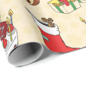 kersttaart cadeaupapier (Rol Hoek)