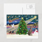 kersttaart feestdagenkaart (Voorkant / Achterkant)