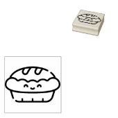 kersttaart 	rubberstempel (Gestempeld)