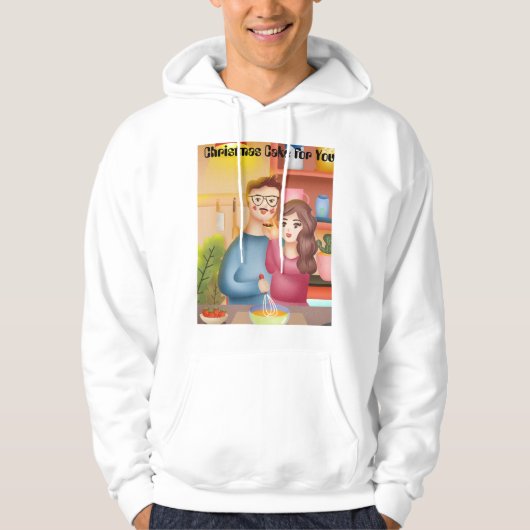 Kersttaart voor u hoodie (Voorkant)