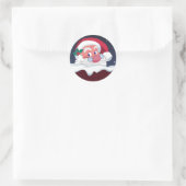 kersttaarten ronde sticker (Tas)