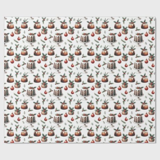 Kersttaartpatroon Cadeaupapier (Vlak)