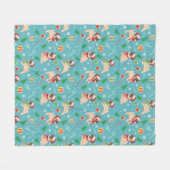 kersttaartpug Fleece Blanket Deken (Voorkant (Horizontaal))