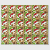 Kersttablet Kat in een boom Cadeaupapier (Vlak)