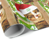 Kersttablet Kat in een boom Cadeaupapier (Rol Hoek)