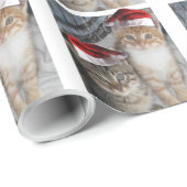Kersttablet Kittens Cadeaupapier (Rol Hoek)
