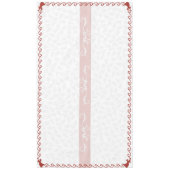 Kersttablet Wit & Rood 60 x 104 Tafelkleed (Voorkant)