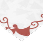 Kersttablet Wit & Rood 60 x 104 Tafelkleed (Gekanteld)