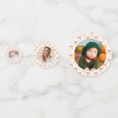 Kersttafel Decor Aangepaste Foto Confetti (Voorkanten)