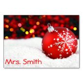 Kersttafel-Kaart Kaart (Achterkant)