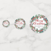 Kersttafel op maat Foto Confetti (Voorkanten)