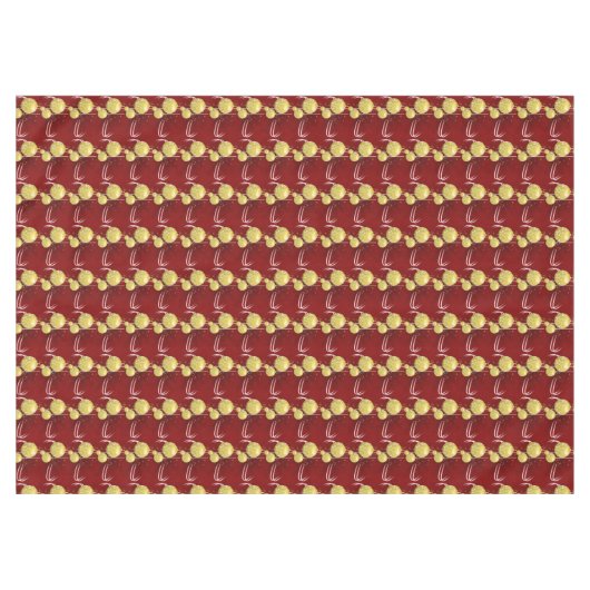 Kersttafelkleden, goudzalen tafelkleed (Voorkant (Horizontaal))