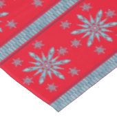 Kersttafellaken, Snowflake Tablecloth Red Tafelkleed (Gekanteld)