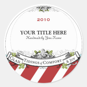 kersttanden van Comfort & Joy Ronde Sticker