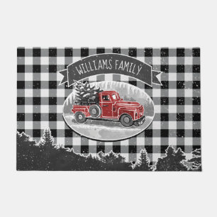  kersttanden Zwarte Buffalo-spelnaam Deurmat