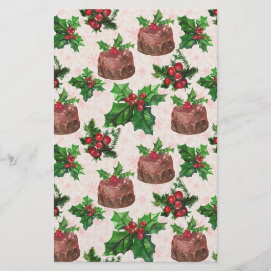 kersttang briefpapier (Voorkant)