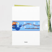 kersttang feestdagen kaart (Achterkant)