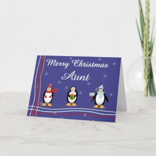 kersttante feestdagen kaart