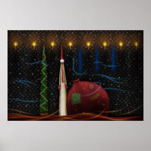 kersttas poster (Voorkant)