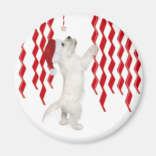 kersttasje Zigzags Magnet Magneet