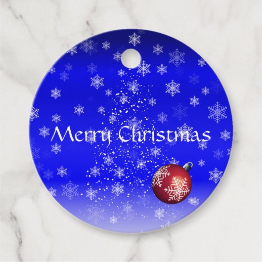 kersttassen bedankjes labels (Voorkant)