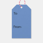 kersttassen blauwe rendiervis cadeaulabel (Achterkant)