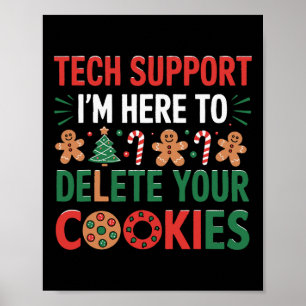 Kersttechnologie ondersteuning cookies vrouwen man poster