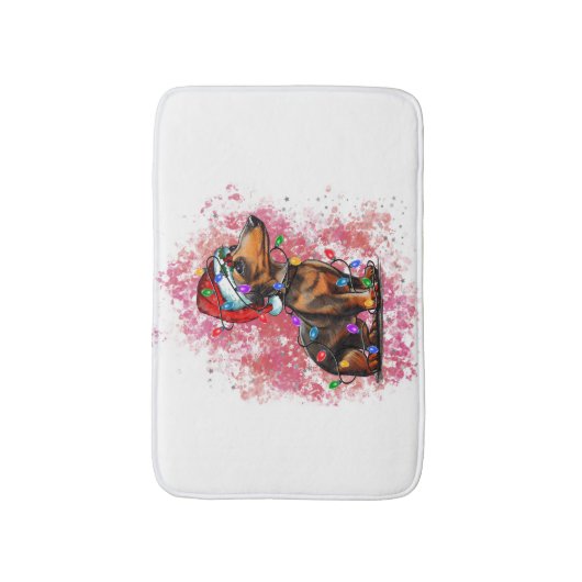 kerstteckel badmat (Voorkant Verticaal)