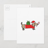 kerstteckel feestdagenkaart (Voorkant / Achterkant)