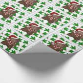 kersttedderpapier en parelpapier cadeaupapier (Hoek)