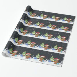 KerstTeddy Bear Cadeaupapier
