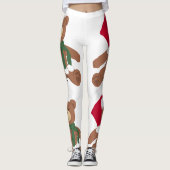KerstTeddy Bear Leggings (Voorkant)