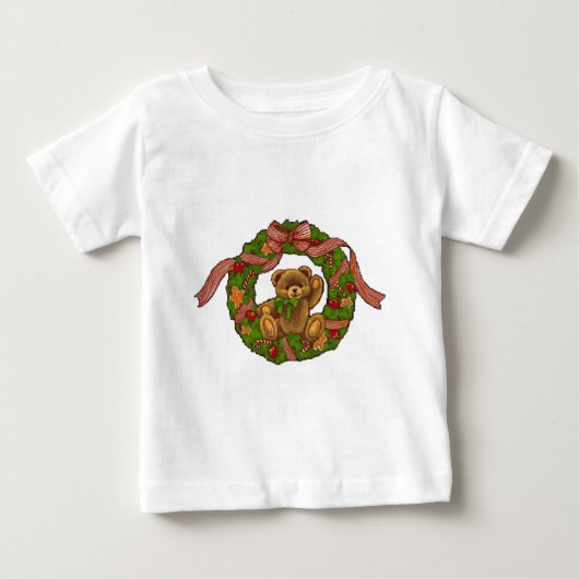 kerstteddy Bear Wreath (Voorkant)