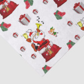 kersttefietenpapier, kerstman tissuepapier (Detail)